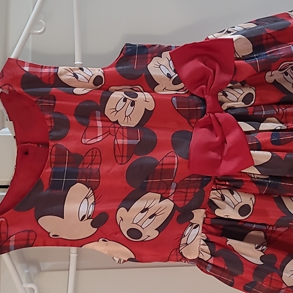 H&M Minnie Mouse Print Dress 3 4 - Picture 2 of 6